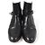 Botas de couro com fivela Kelly da Hermès Preto - vista 4