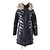 Abrigo de plumas de nylon con piel de zorro FULMAR de Moncler Negro