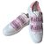 Weiße und rosa Sneakers John Galliano