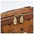 MCM Vicetos Mini Logogram Boston Bag in pelle PVC marrone e oro Auth ki6516 D'oro - vista 17