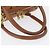 MCM Vicetos Mini Logogram Boston Bag in pelle PVC marrone e oro Auth ki6516 D'oro - vista 7