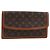 LOUIS VUITTON Pochette Damier Monogram GM Sac Clutch M51810 LV Auth ka2713 Monogramme