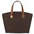 Céline Borsa a mano in tela Macadam CELINE in pelle PVC marrone e oro Auth mr2058 D'oro - vista 13