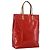 LOUIS VUITTON Monogram Vernis Reade MM Borsa a Mano Rossa M91086 LV Auth 173446 Rosso