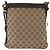 Borsa a Spalla GG Canvas Gucci Beige Oro 109106 Auth gh1860 D'oro - vista 2