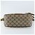 Borsa Gucci GG Supreme Web Sherry Line in PVC Beige Oro 89 02 032 Auth ARZ240 D'oro - vista 5
