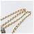 CHANEL Zaino Matelassé con Catena Tweed Bianco Oro CC Auth 172472SM D'oro - vista 14