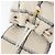 CHANEL Zaino Matelassé con Catena Tweed Bianco Oro CC Auth 172472SM D'oro - vista 22