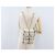 CHANEL Zaino Matelassé con Catena Tweed Bianco Oro CC Auth 172472SM D'oro - vista 29