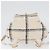 CHANEL Zaino Matelassé con Catena Tweed Bianco Oro CC Auth 172472SM D'oro - vista 5