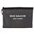 SAINT LAURENT Clutch Tasche aus grauem Canvas mit Silber authentisch 172695 Braun - Ansicht 13