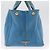 PRADA Canapa M Borsa a mano in tela 2 in 1 Blu Oro Auth ARZ233 D'oro - vista 4