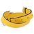 FENDI Cintura in Pelle per Spalla 35,4""-43,3"" Gialla Auth LNZ434 Giallo - vista 3
