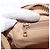 Céline Clutch in tela Macadam CELINE in pelle PVC beige oro Auth ki6467 D'oro - vista 26
