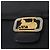 Borsa a Spalla CÉLINE Carrozza in Pelle Nera e Oro Auth ki6513 Nero D'oro - vista 17