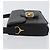 Borsa a Spalla CÉLINE Carrozza in Pelle Nera e Oro Auth ki6513 Nero D'oro - vista 4