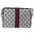 Gucci Borsa a Spalla GG Supreme Sherry Line PVC Navy Gold 98 02 004 Auth ki6519 D'oro Blu navy - vista 2