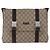 Gucci Borsa a Spalla GG Supreme in PVC Pelle Beige Argento 122373 Auth 173598 - vista 13