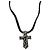 Collana Chrome Hearts Small Balkan Cross/W Boro Chip in argento Ag925 Auth 168247SM