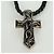 Collana Chrome Hearts Small Balkan Cross/W Boro Chip in argento Ag925 Auth 168247SM - vista 3