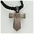 Collana Chrome Hearts Small Balkan Cross/W Boro Chip in argento Ag925 Auth 168247SM - vista 8