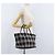 Borsa a mano Burberrys Nova Check Blue Label in nylon nero e argento Auth fm5217 - vista 21