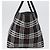 Borsa a mano Burberrys Nova Check Blue Label in nylon nero e argento Auth fm5217 - vista 4
