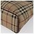 Borsa a mano in PVC beige e oro con motivo Nova Check di BURBERRY Auth 172725 D'oro - vista 16