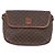 Céline Borsa a spalla in tela Macadam CELINE in pelle PVC marrone oro Auth fm5173 D'oro - vista 13