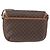 Céline Borsa a spalla in tela Macadam CELINE in pelle PVC marrone oro Auth fm5173 D'oro - vista 2