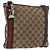 Borsa a Spalla Gucci GG Canvas Web Sherry Line Beige Oro Rosso 144388 Auth gh1840 D'oro
