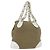 CHANEL Kettentasche aus Canvas Beige Gold CC Auth mr2009 Golden