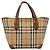 Borsa a mano Burberrys Nova Check in tela beige oro Auth 172901 D'oro - vista 2
