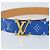 LOUIS VUITTON Gürtel Monogramm LV bedruckte Initialen 40 MM Blau M8460 Auth 166253SAM - Ansicht 5