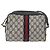 Borsa a Spalla Gucci GG Supreme Sherry Line PVC Blu Navy Oro 89 02 004 Auth ep13472 D'oro - vista 2
