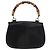Borsa a mano in pelle nera e oro GUCCI Bamboo 000 1781 0633 Auth 173021 Nero D'oro - vista 2