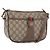 Borsa Gucci GG Supreme Web Sherry Line in PVC beige e oro 001 754 6177 Auth bs33691 D'oro