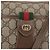 Borsa Gucci GG Supreme Web Sherry Line in PVC beige e oro 001 754 6177 Auth bs33691 D'oro - vista 19