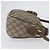 Borsa Gucci GG Supreme Web Sherry Line in PVC beige e oro 001 754 6177 Auth bs33691 D'oro - vista 3
