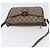 Borsa Gucci GG Supreme Web Sherry Line in PVC beige e oro 001 754 6177 Auth bs33691 D'oro - vista 7