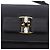 Bolso de Hombro Salvatore Ferragamo Vala Satén Negro Oro Auth BA11117 Dorado - vista 17
