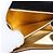 Bolso de Hombro Salvatore Ferragamo Vala Satén Negro Oro Auth BA11117 Dorado - vista 21