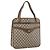 GUCCI GG Supreme Tote Bag PVC Beige Gold Auth ka2776 Golden
