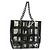 Borsa Tote a Catena CHANEL in Vinile Nero CC Auth ARZ371