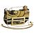 FENDI - VERSACE FENDACE Mamma Baguette Pouch Nylon Nero Oro Auth 166998SM