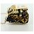 FENDI - VERSACE FENDACE Mamma Baguette Pouch Nylon Nero Oro Auth 166998SM - vista 3