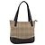 Sac à main en toile beige à motif Nova Check de BURBERRY, doré, authentique, référence bs33688