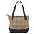 Sac à main en toile beige à motif Nova Check de BURBERRY, doré, authentique, référence bs33688 - vue 2