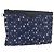 Jimmy Choo Studs Clutch Tasche aus Leder Marine Silber Auth BA11032 Marineblau