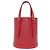 Borsa a mano Petite Bucket Epi Louis Vuitton Rosso